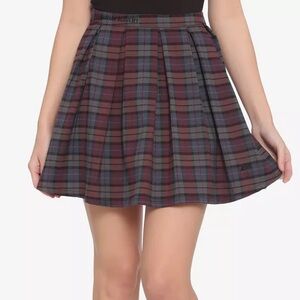 Moody Plaid Umbrella Academy Skirt
